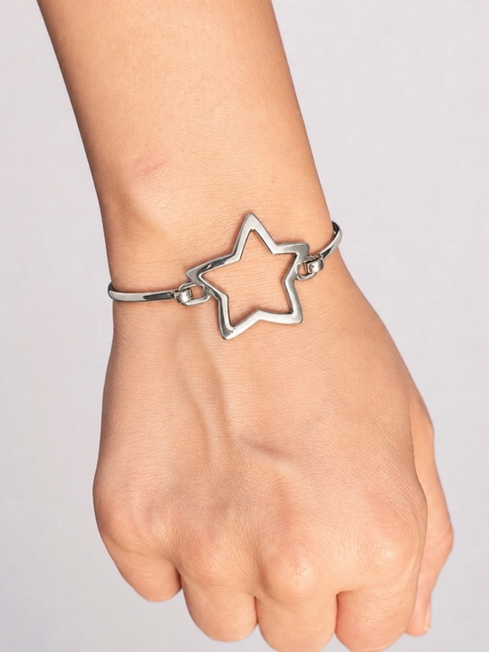 James Avery Jewelry - James Avery Sterling Silver Open Star Bangle Bracelet Retired 925